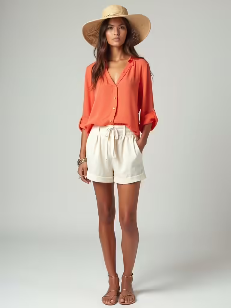 temple and beach attire