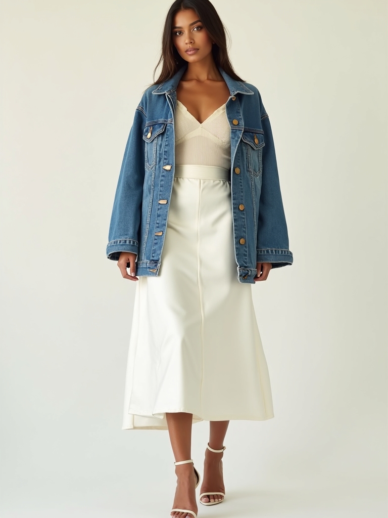 texture focused summer outfit