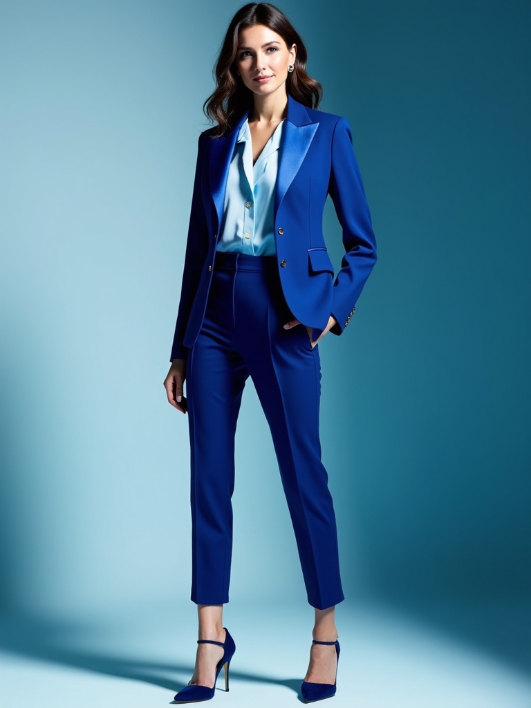 versatile blue capsule wardrobe