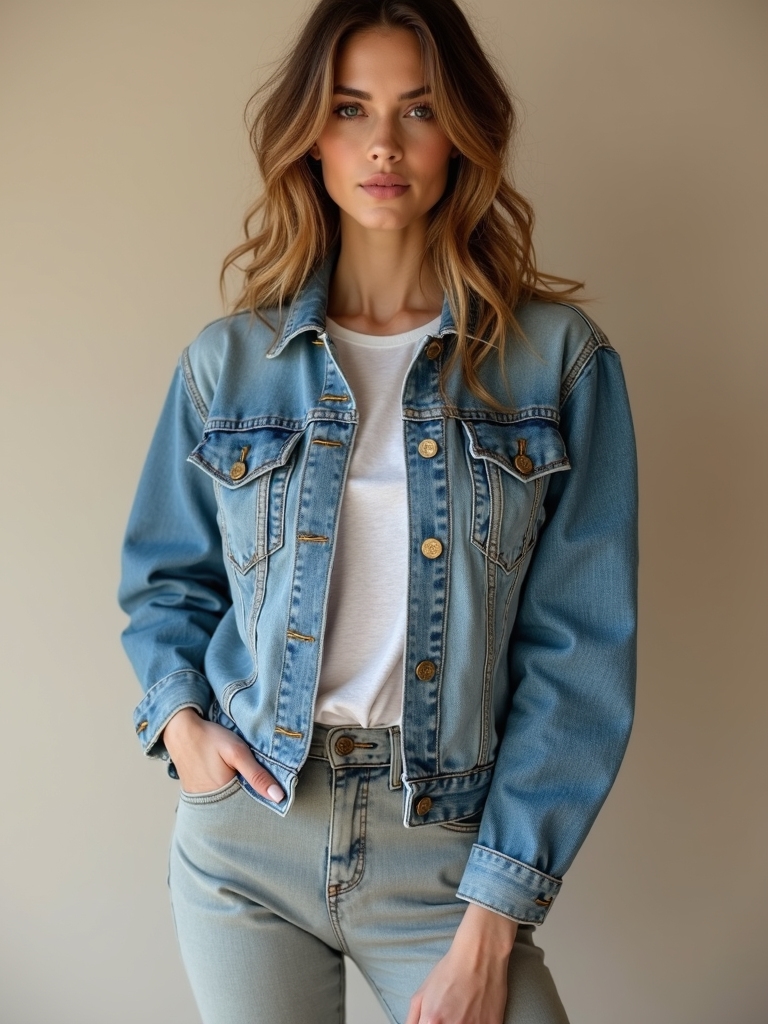 versatile denim jacket layering