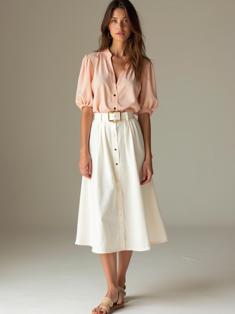 versatile midi skirt styling