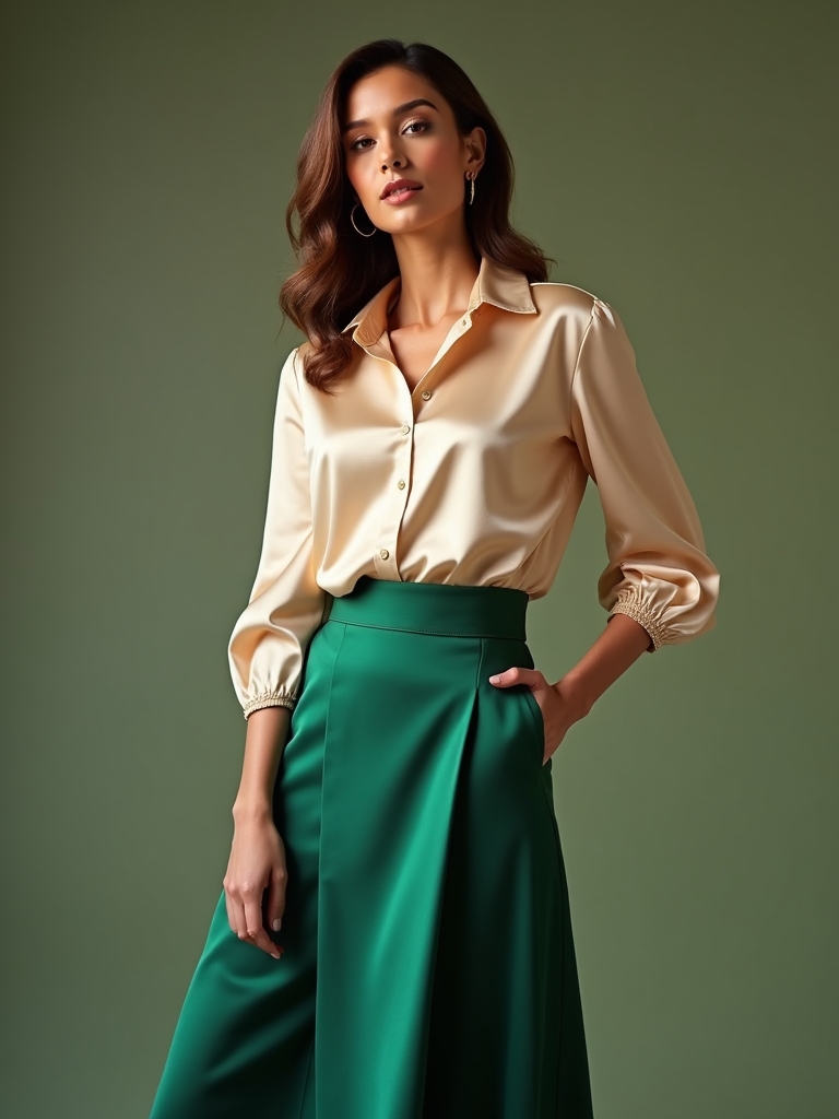 versatile silk blouse styling
