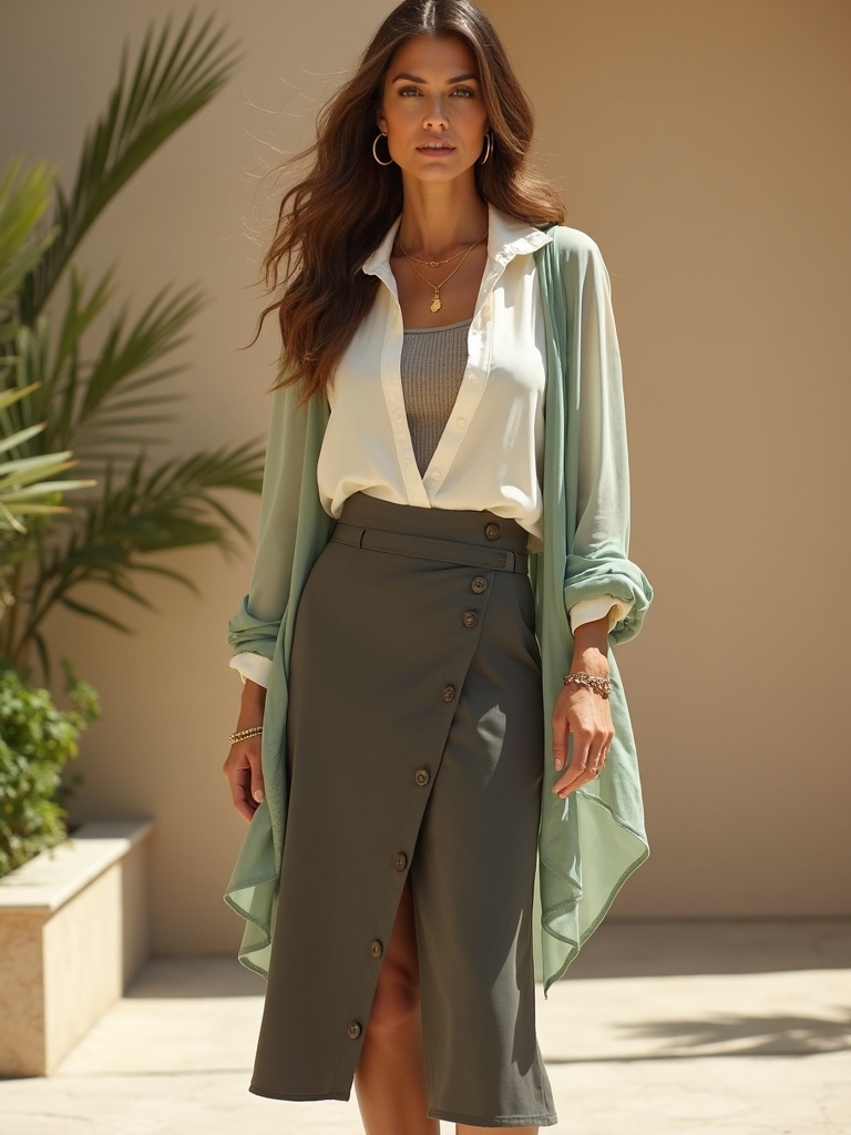 versatile summer outfit layering