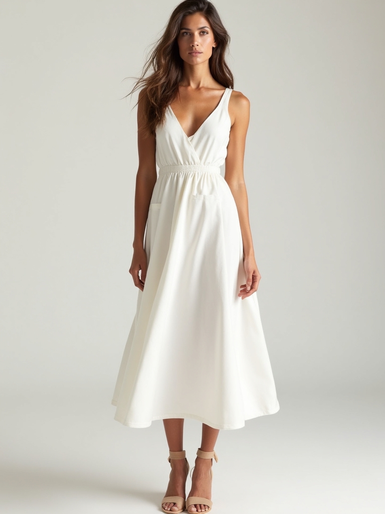 versatile white dress style